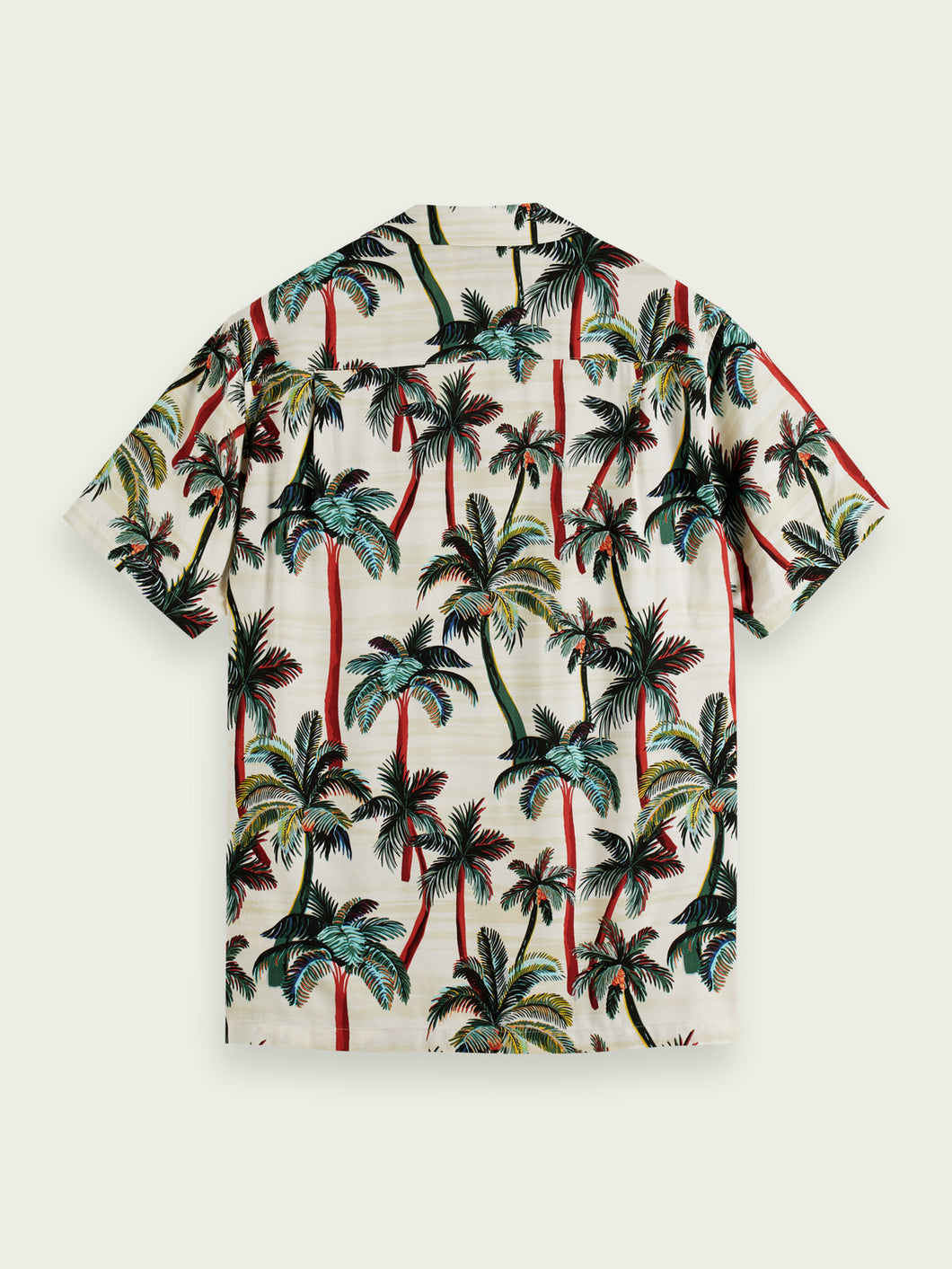 Palm Print Short Sleeve Shirt - Mensroomlifestyle
