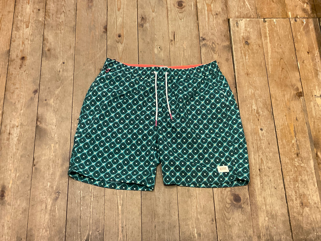 Scotch & Soda, Endless Summers  Swimming Shorts, Green and Blue - Mensroomlifestyle