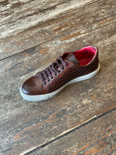 Load image into Gallery viewer, Jeffery West Mid Brown Woven Sneaker (Off-White Sole) - Mensroomlifestyle
