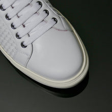 Load image into Gallery viewer, Jeffery West White Woven Sneaker - Mensroomlifestyle
