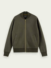 Load image into Gallery viewer, Scotch &amp; Soda Zip Through Bomber Sweater - Olive - Mensroomlifestyle
