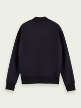 Load image into Gallery viewer, Scotch &amp; Soda Zip Through Bomber Sweater - Navy - Mensroomlifestyle
