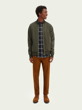 Load image into Gallery viewer, Scotch &amp; Soda Zip Through Bomber Sweater - Olive - Mensroomlifestyle
