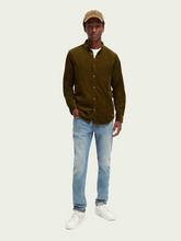 Load image into Gallery viewer, Scotch &amp; Soda Regular Fit Cotton Corduroy Shirt - Military - Mensroomlifestyle
