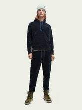 Load image into Gallery viewer, Scotch &amp; Soda Organic Cotton Corduroy Hoodie - Navy - Mensroomlifestyle
