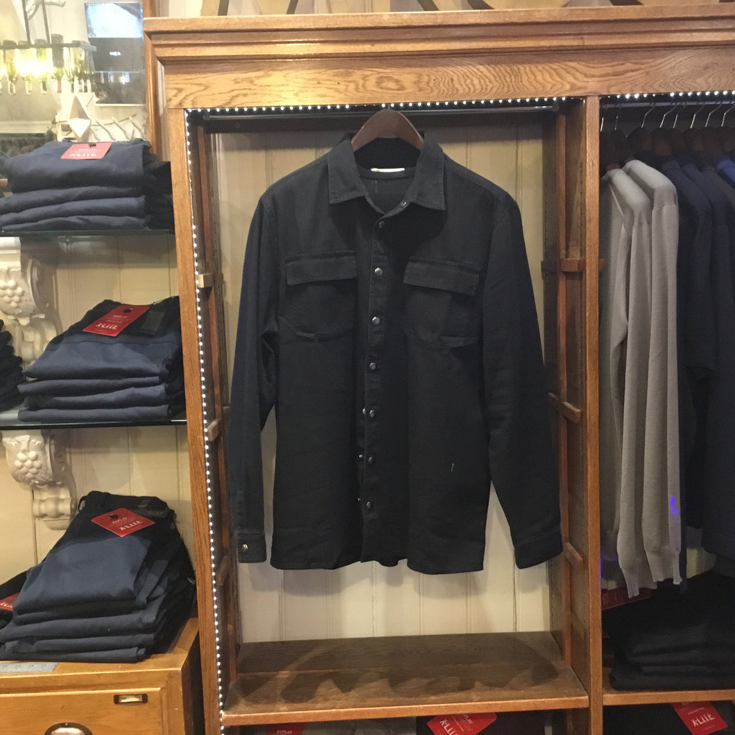 London Dandy Black Denim Over-Shirt