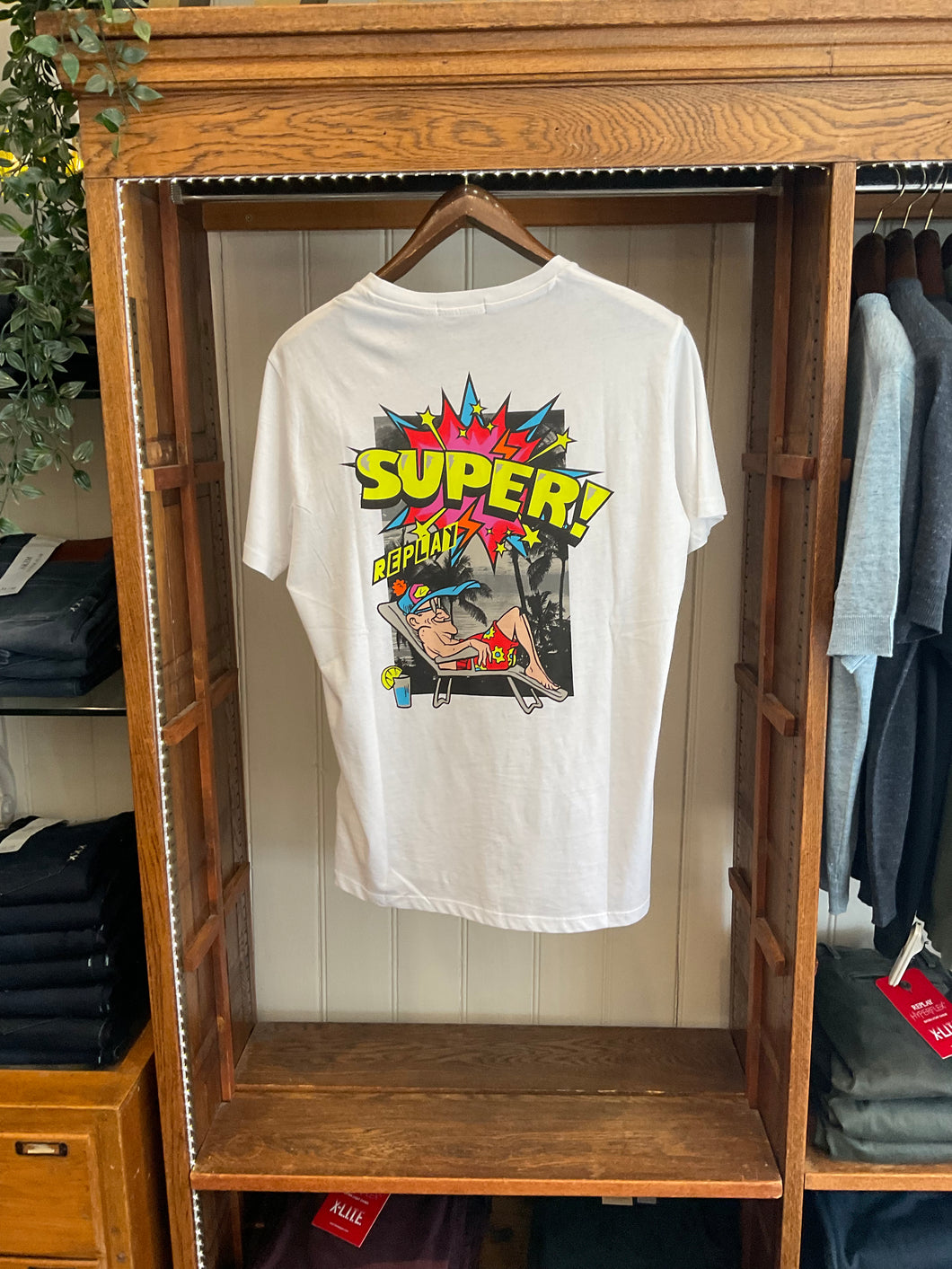 Replay SUPER! White T-Shirt