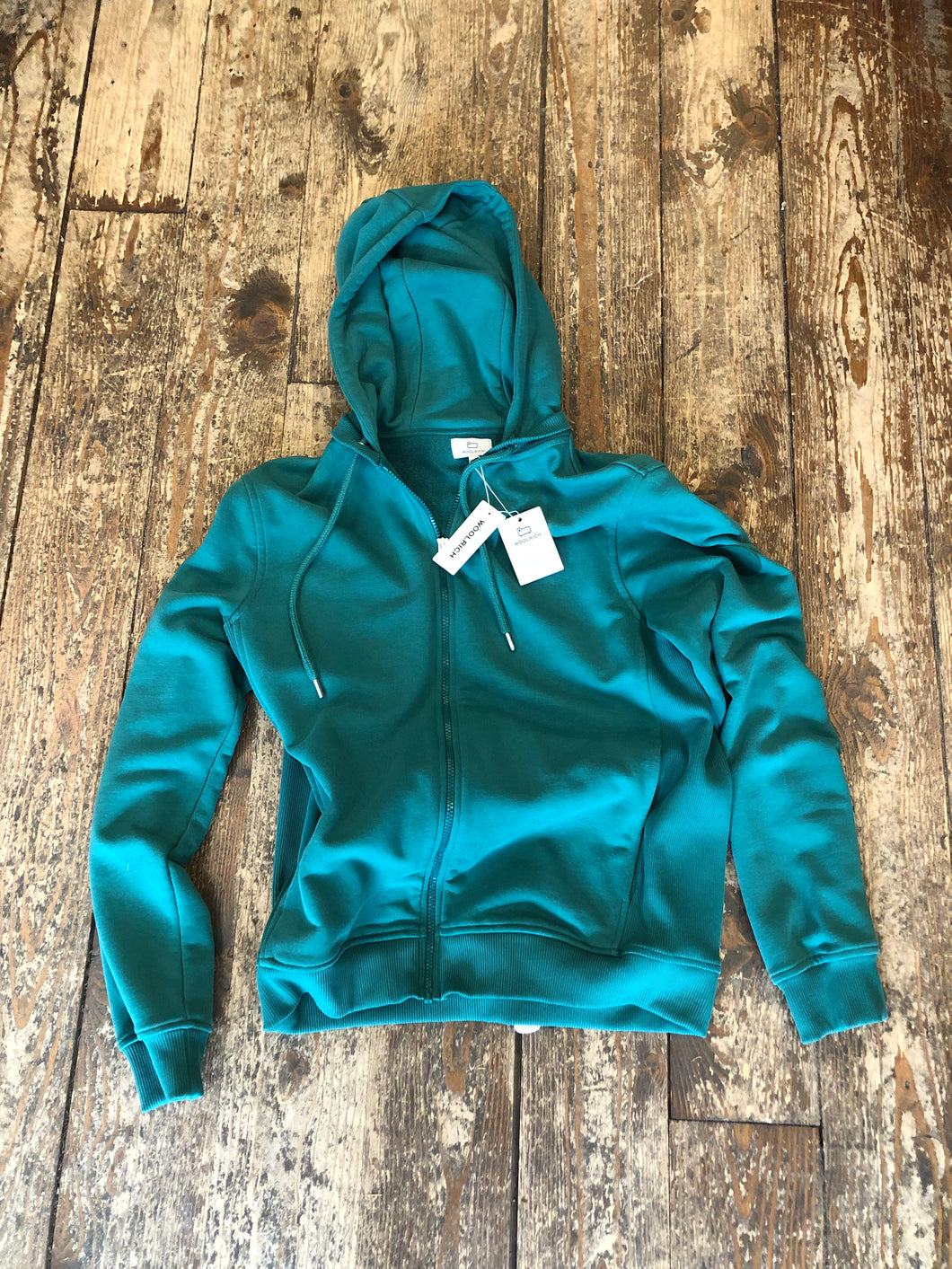 Woolrich Light Classic Full Zip Hoodie Ever Green