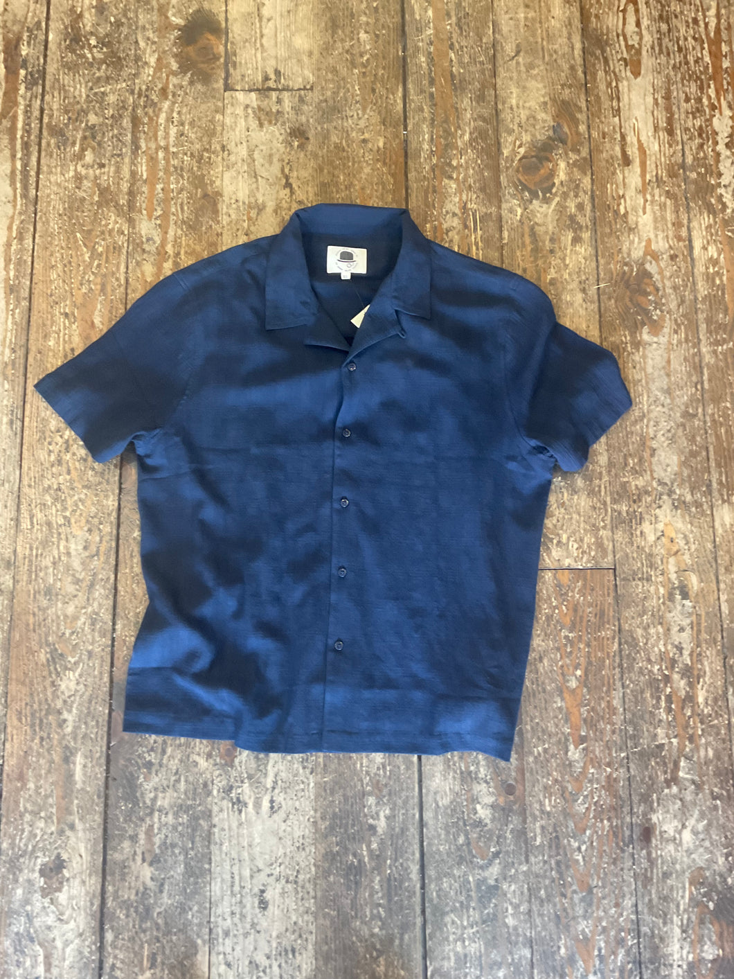 London Dandy - Rivera Shirt - Poolside Collection - Blue Linen