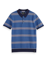 Load image into Gallery viewer, Scotch &amp; Soda Polo Shirt - Blue Multi Stripe
