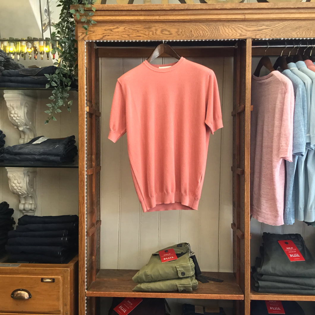 Filippo de Laurentiis Salmon Super-light T-Shirt - Mensroomlifestyle