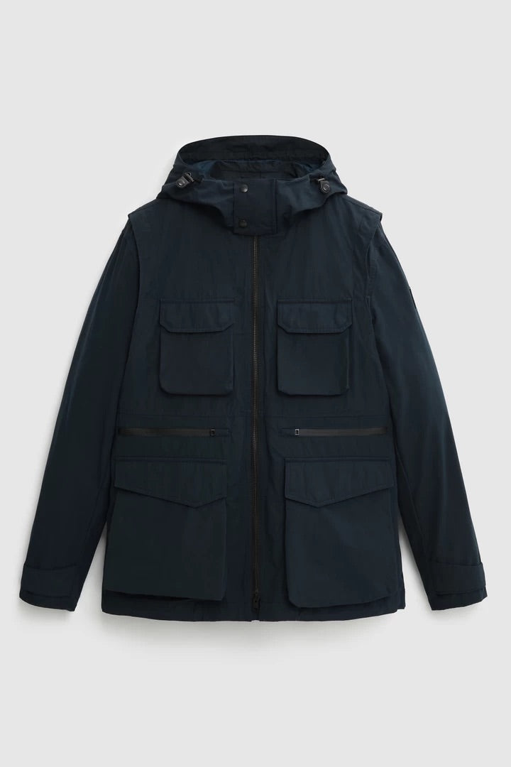 Woolrich Arrowood 2-in-1 multi-pocket Field Jacket - Melton Blue –  Mensroomlifestyle