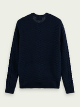 Load image into Gallery viewer, Scotch &amp; Soda Crew Neck Sweater - Dark Blue

