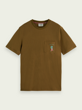 Load image into Gallery viewer, Scotch &amp; Soda chest Pocket T-Shirt - Khaki
