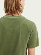 Load image into Gallery viewer, Scotch &amp; Soda Garment Dyed Crew Neck T Shirt - Army
