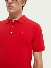 Load image into Gallery viewer, Scotch &amp; Soda Pique Organic Cotton Polo - Hollywood Flame Red
