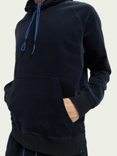 Load image into Gallery viewer, Scotch &amp; Soda Organic Cotton Corduroy Hoodie - Navy
